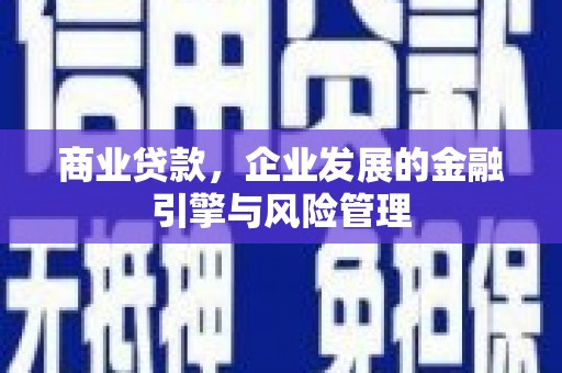 金城商业贷款，企业发展的金融引擎与风险管理