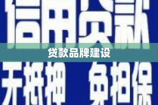 金城贷款品牌建设
