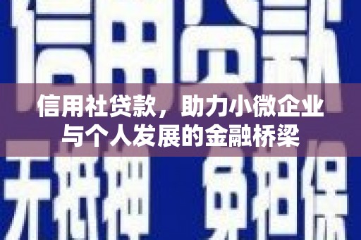 金城信用社贷款，助力小微企业与个人发展的金融桥梁