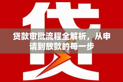 金城贷款审批流程全解析，从申请到放款的每一步