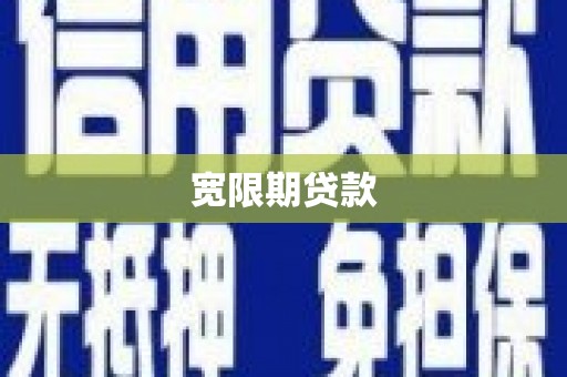金城宽限期贷款
