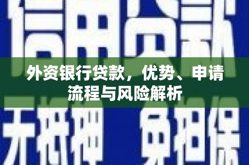金城外资银行贷款，优势、申请流程与风险解析