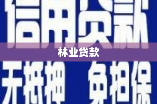 金城林业贷款