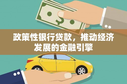 金城政策性银行贷款，推动经济发展的金融引擎