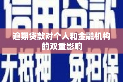 金城逾期贷款对个人和金融机构的双重影响