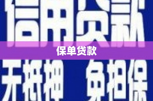 金城保单贷款