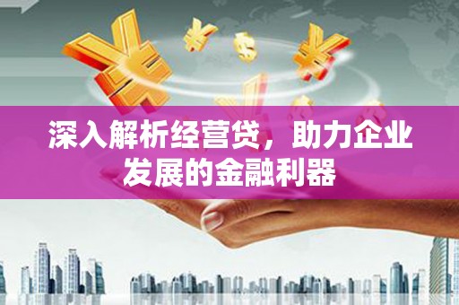 金城深入解析经营贷，助力企业发展的金融利器