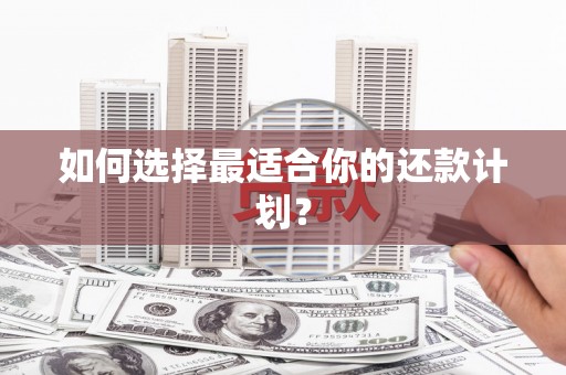 金城如何选择最适合你的还款计划？