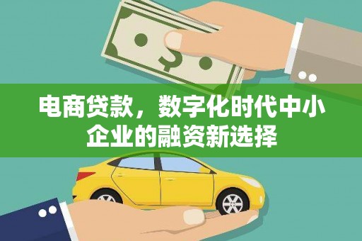 金城电商贷款，数字化时代中小企业的融资新选择