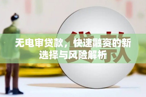 金城无电审贷款，快速融资的新选择与风险解析