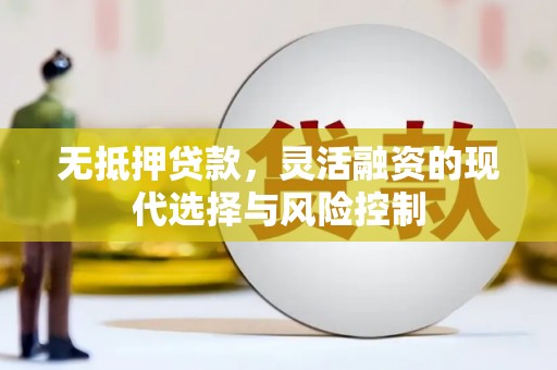 金城无抵押贷款，灵活融资的现代选择与风险控制