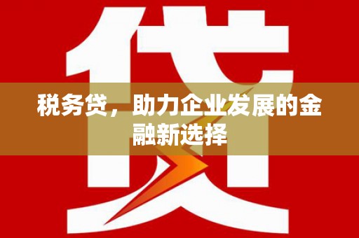 金城税务贷，助力企业发展的金融新选择