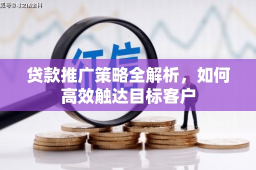 金城贷款推广策略全解析，如何高效触达目标客户