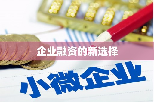 金城企业融资的新选择