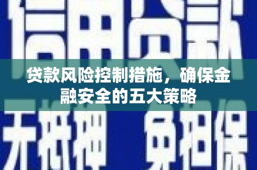 金城贷款风险控制措施，确保金融安全的五大策略