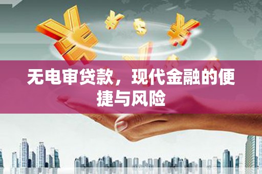 金城无电审贷款，现代金融的便捷与风险