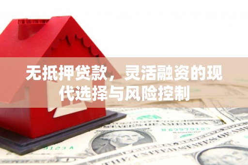 金城无抵押贷款，灵活融资的现代选择与风险控制