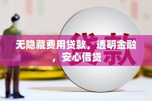 金城无隐藏费用贷款，透明金融，安心借贷