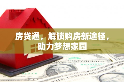 金城房贷通，解锁购房新途径，助力梦想家园