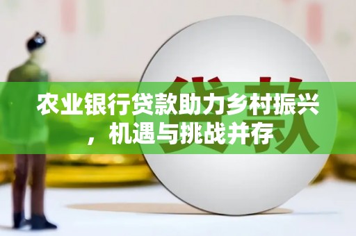 金城农业银行贷款助力乡村振兴，机遇与挑战并存