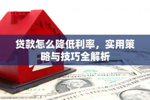 金城贷款怎么降低利率，实用策略与技巧全解析