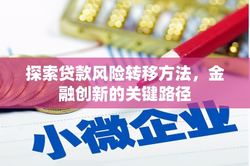 金城探索贷款风险转移方法，金融创新的关键路径