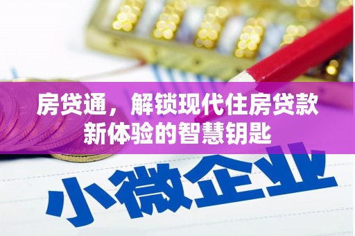 金城房贷通，解锁现代住房贷款新体验的智慧钥匙