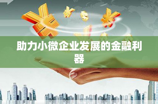 金城助力小微企业发展的金融利器