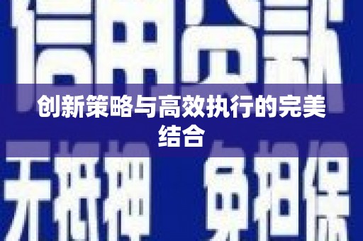 金城创新策略与高效执行的完美结合